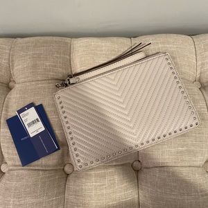 Rebecca Minkoff Quilted Leather Wristlet Pouch